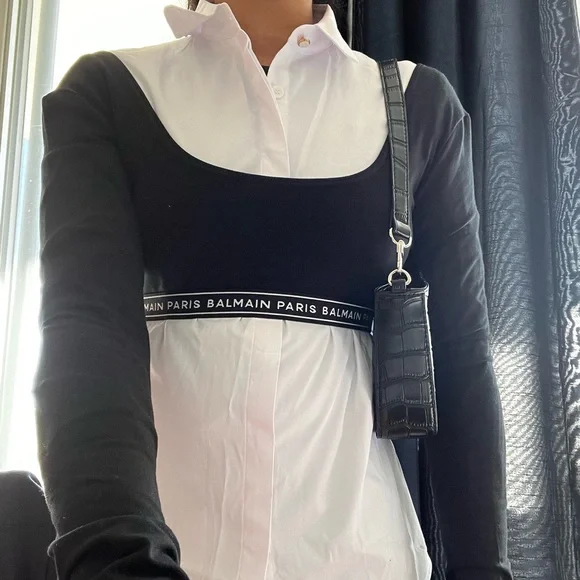 Authentic Balmain crop top in size small - Picture 7 of 11